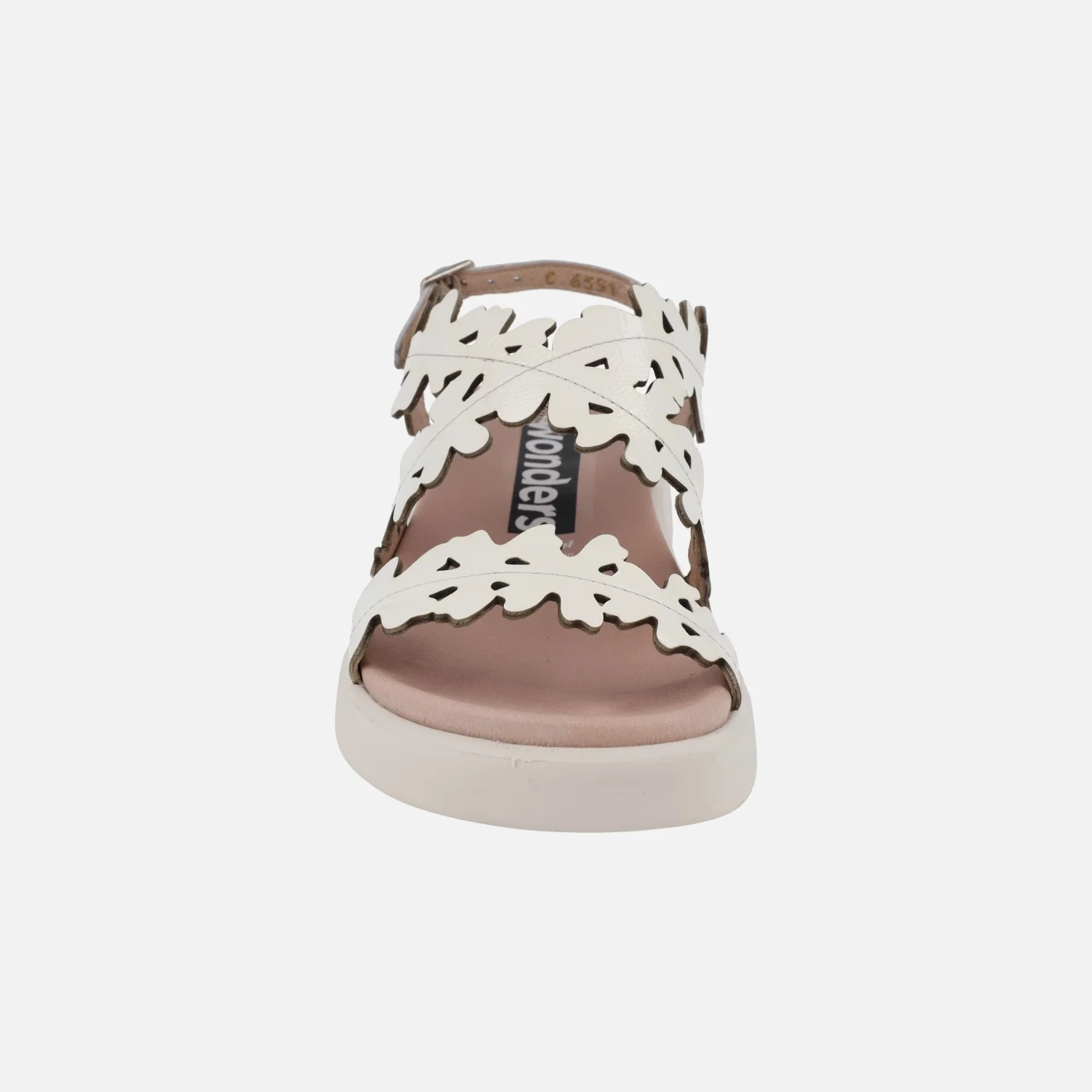 Sandalias en piel charol efecto flores Mar 51 - Image 17
