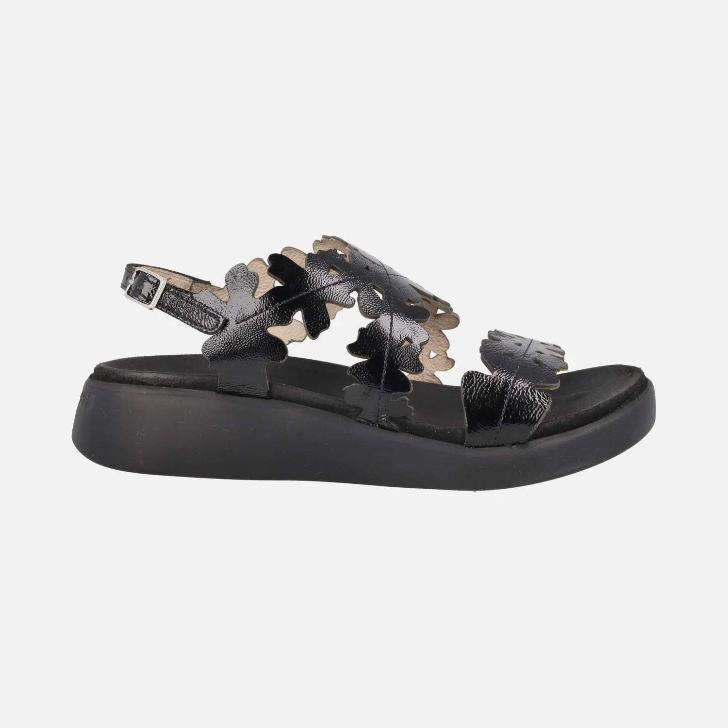 Sandalias en piel charol efecto flores Mar 51 - Image 7