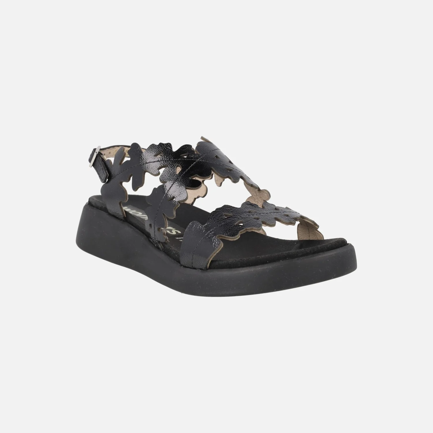 Sandalias en piel charol efecto flores Mar 51 - Image 8