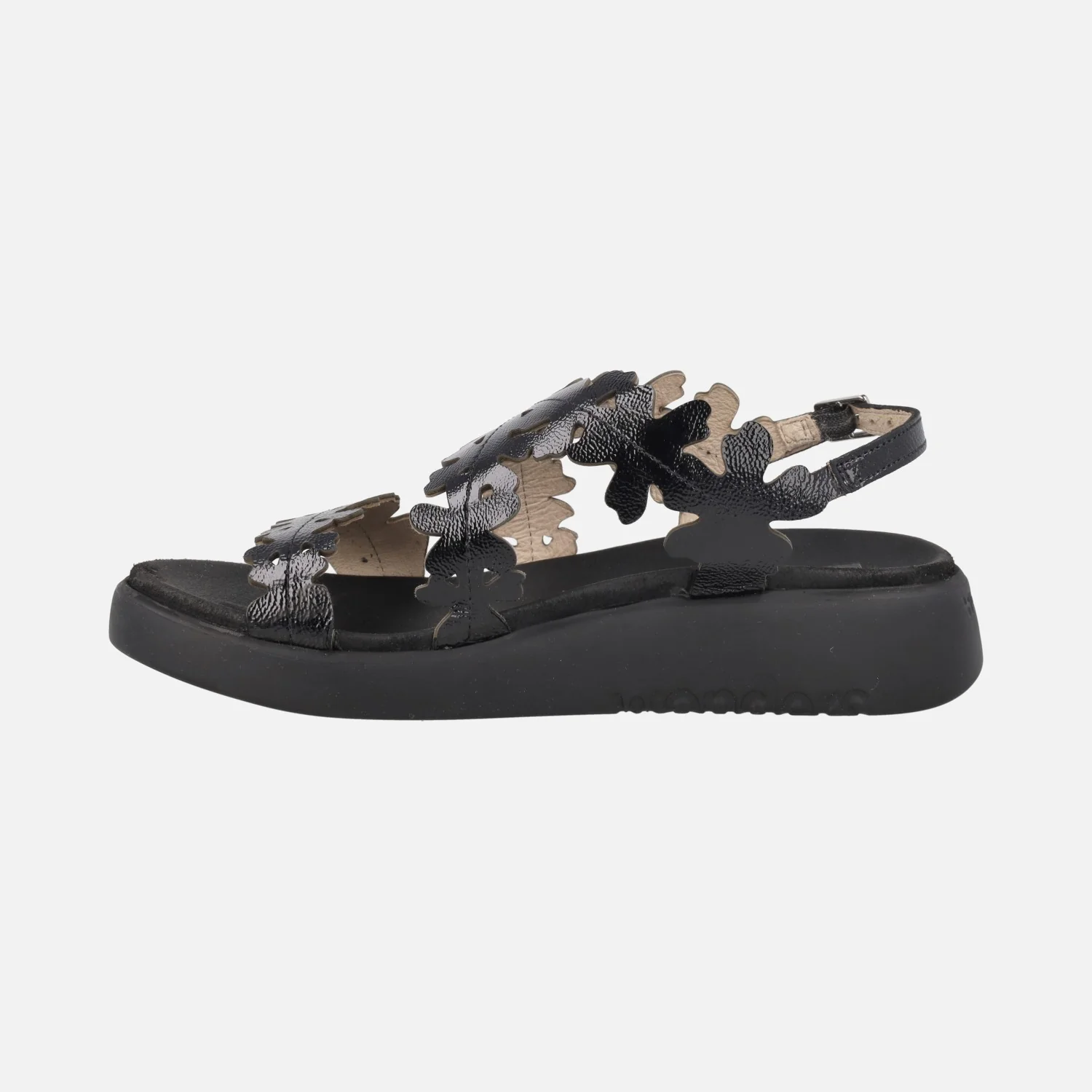 Sandalias en piel charol efecto flores Mar 51 - Image 9