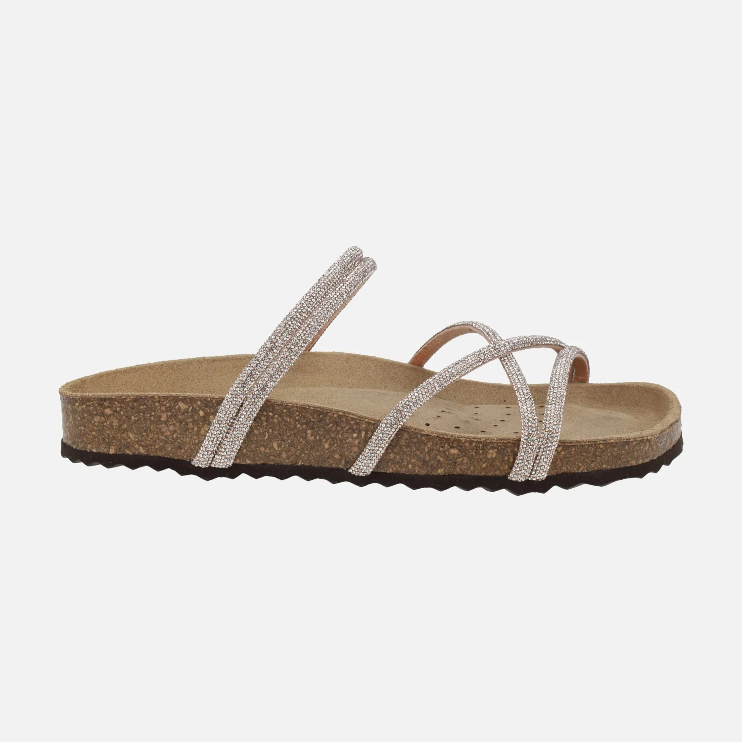 Sandalias estilo bio con tiras de strass D Brionia R