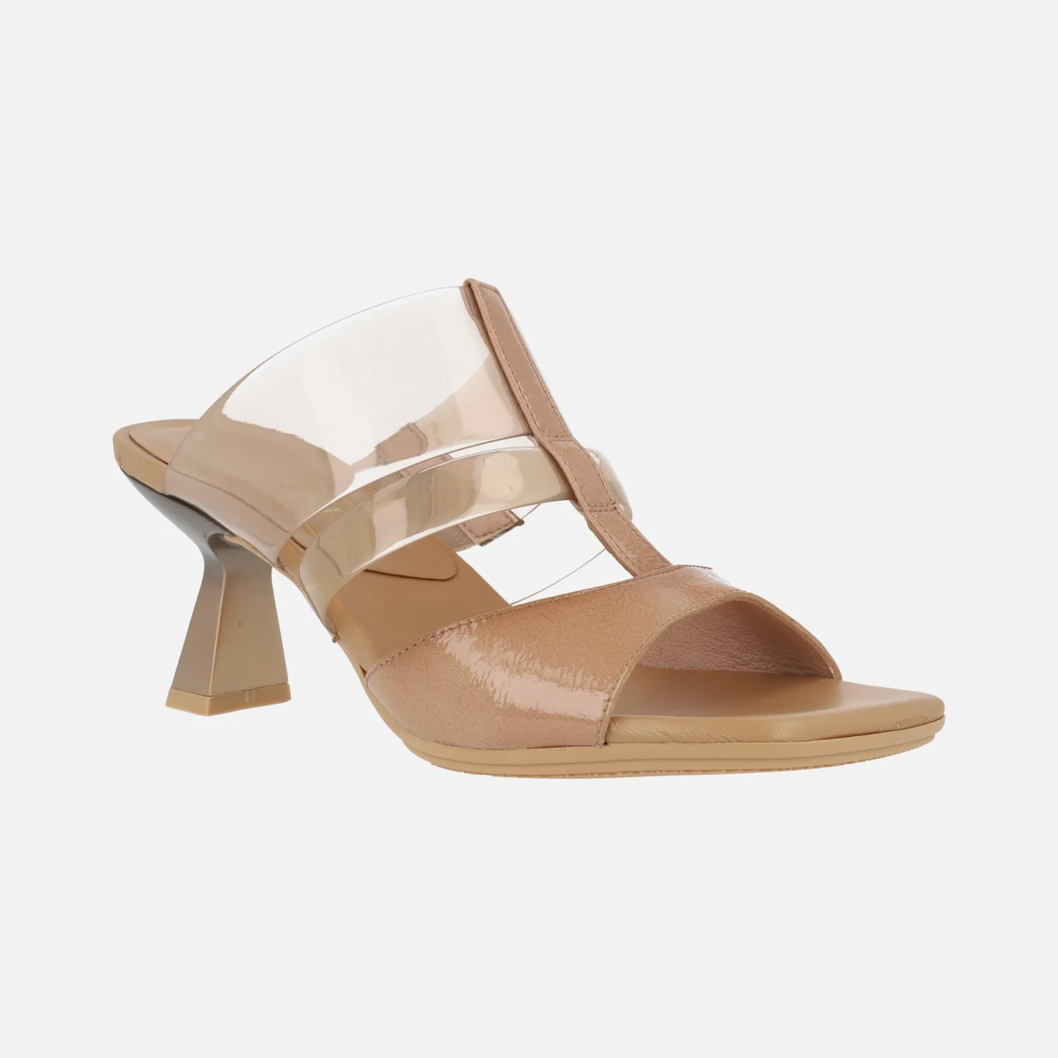 Sandalias estilo mules combinadas en piel y vinilo - Image 12