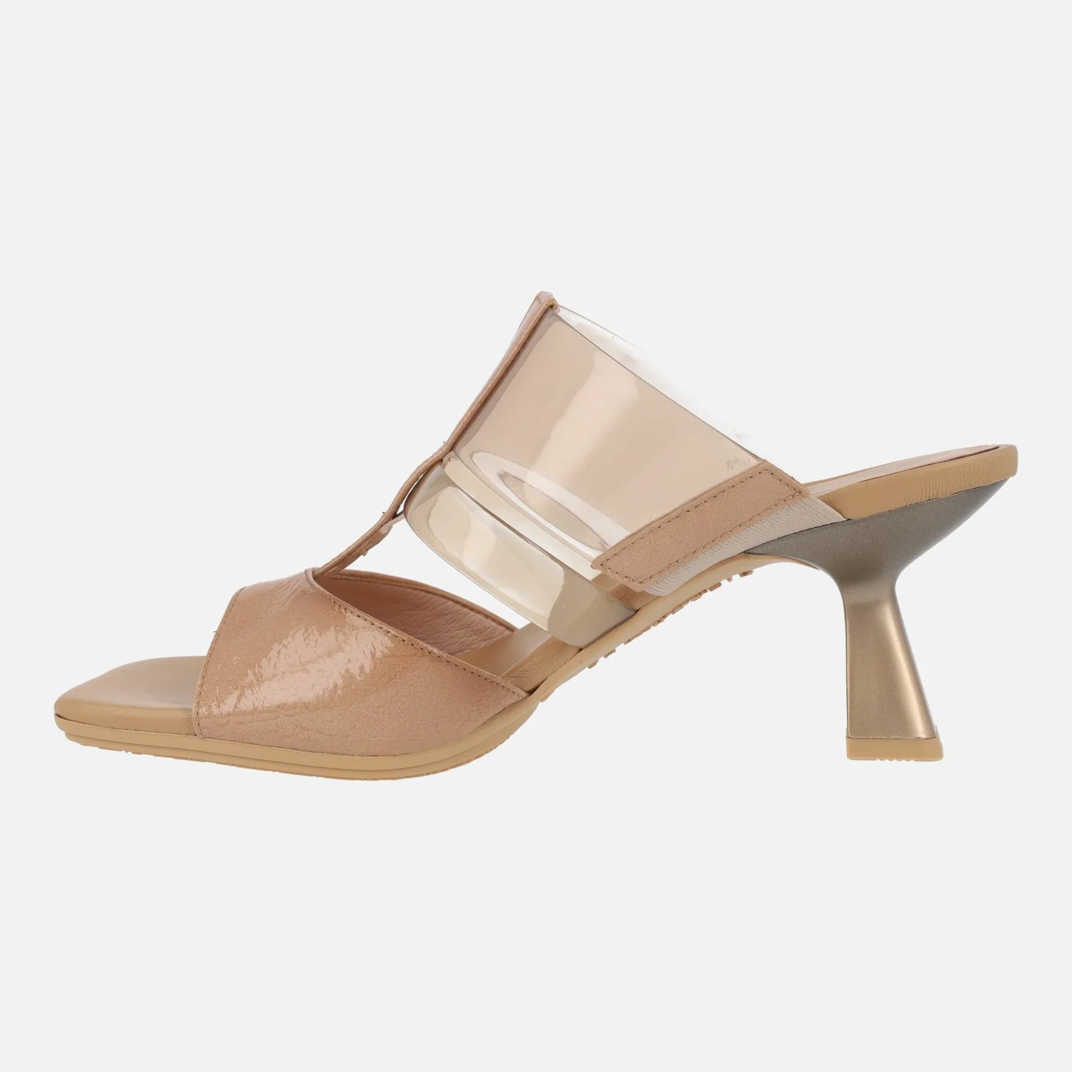Sandalias estilo mules combinadas en piel y vinilo - Image 13