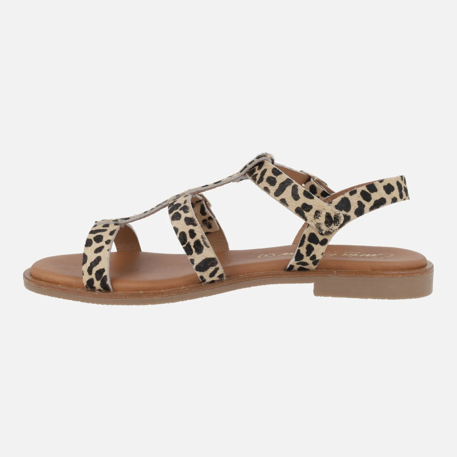 Sandalias estilo romanas en animal print leopardo con hebillas - Image 3