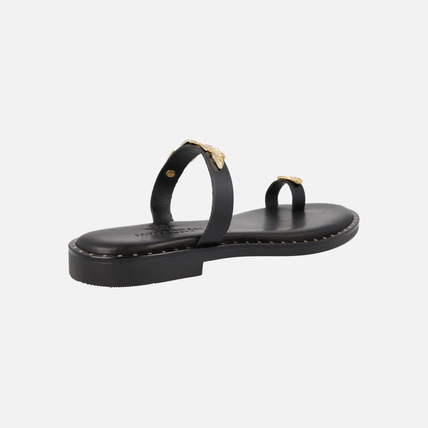 Sandalias griegas tipo esclavas en Negro - Image 3