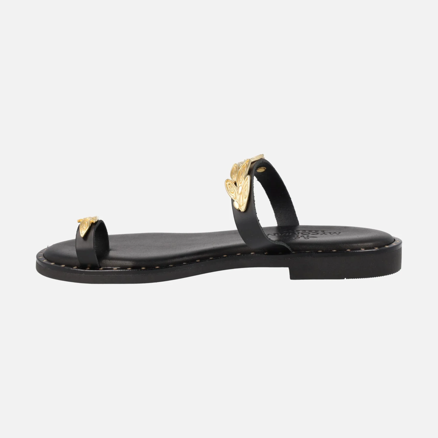 Sandalias griegas tipo esclavas en Negro - Image 4