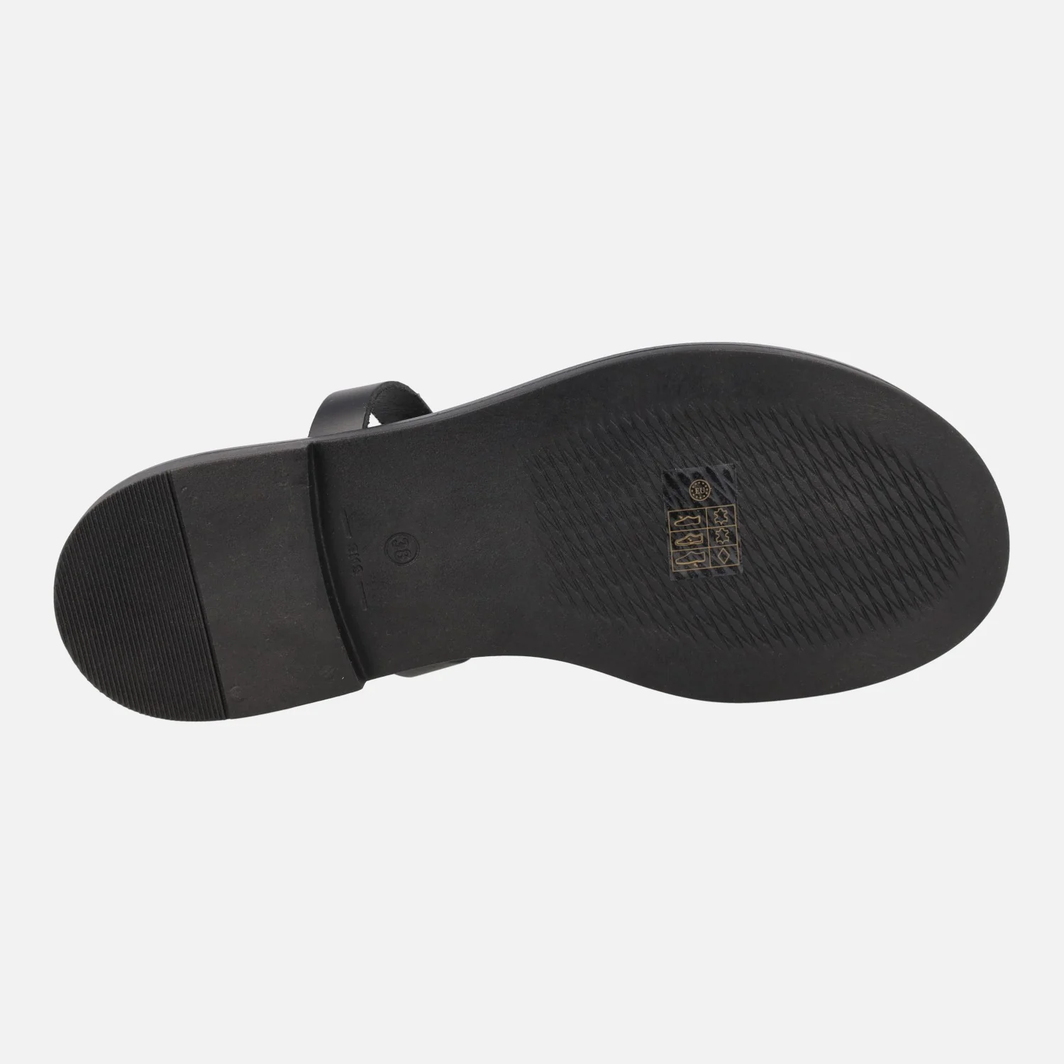 Sandalias griegas tipo esclavas en Negro - Image 5