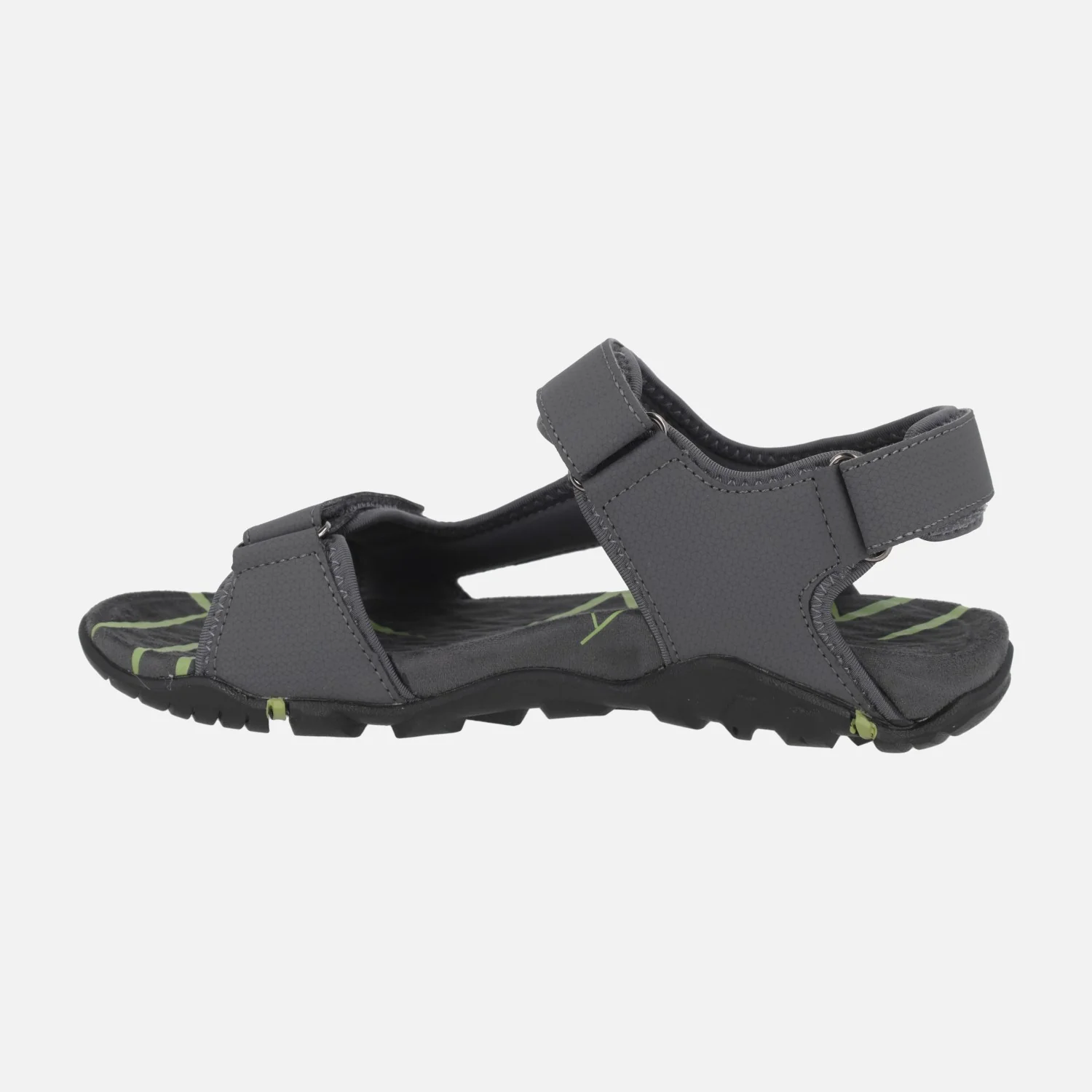 Sandalias grises para hombre con cierres de velcro Jerez 01 - Image 3
