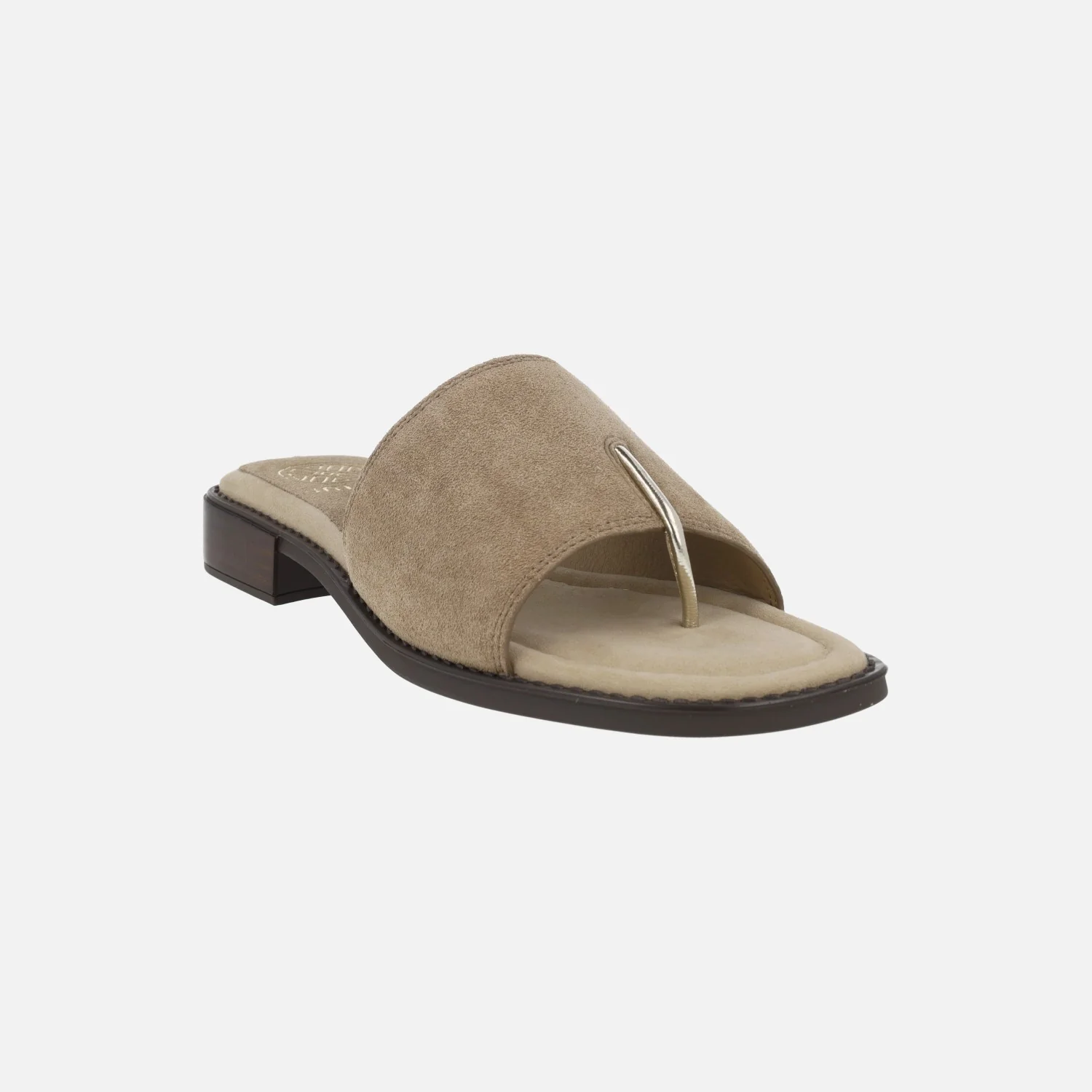 Sandalias Handy en serraje taupe con pieza para dedo - Image 2