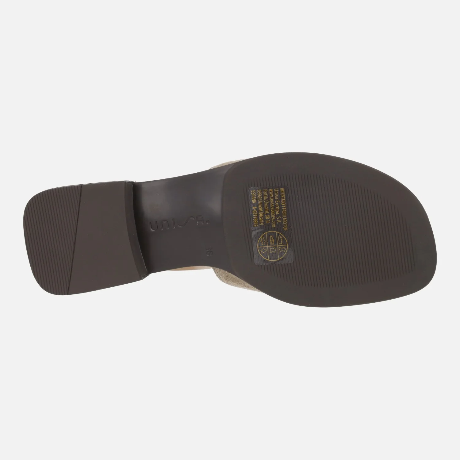 Sandalias Handy en serraje taupe con pieza para dedo - Image 6