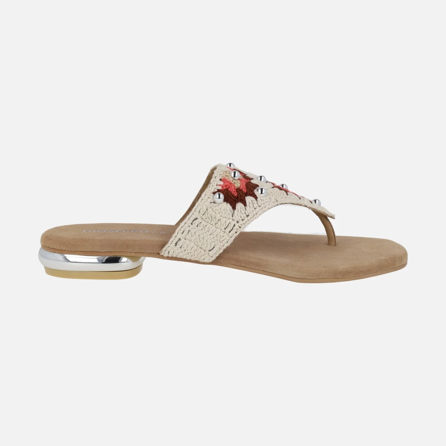 Sandalias Isiolo en tejido crochet con tachas
