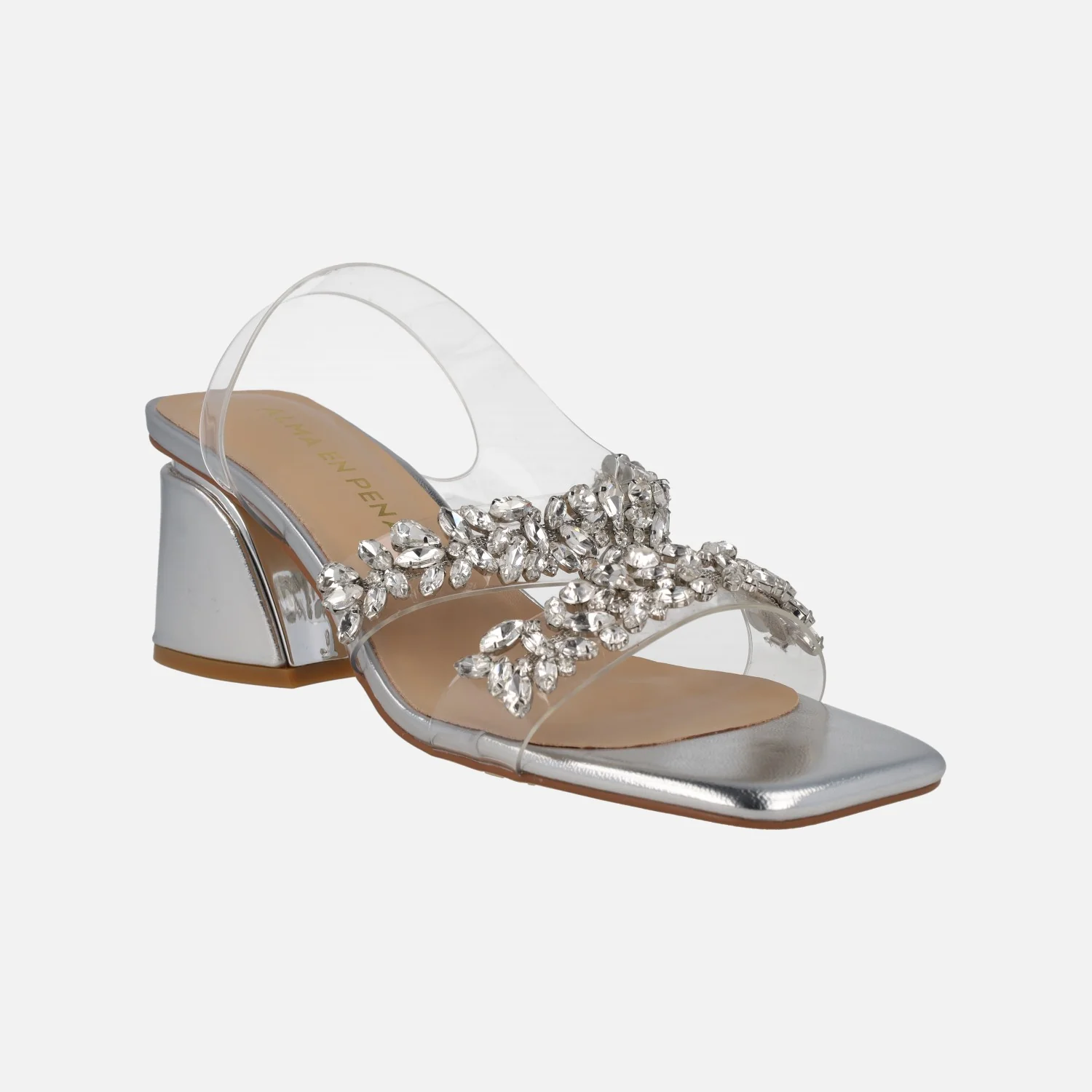 Sandalias Joya con pedrería y vinilo - Image 2