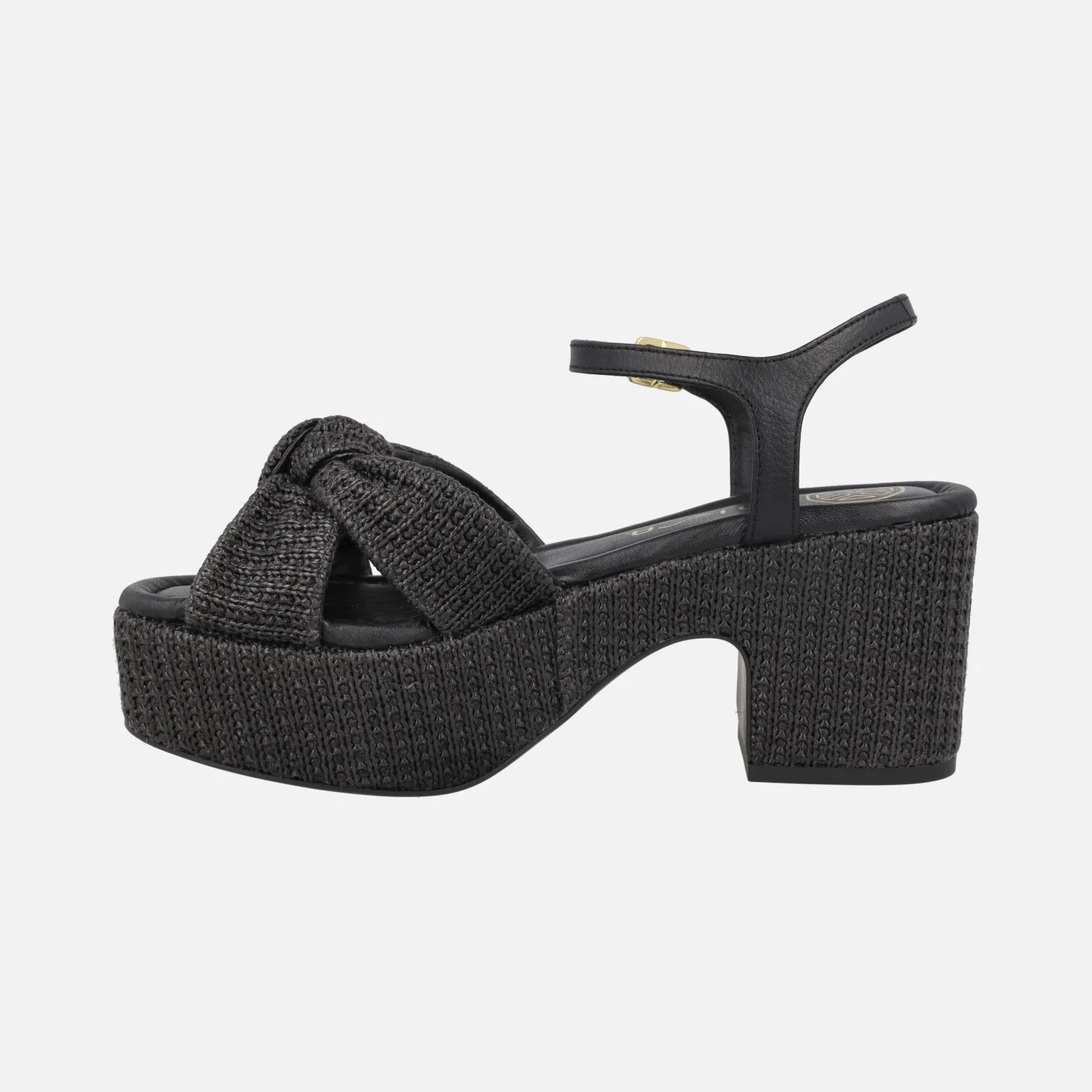 Sandalias Kasidi en tejido rafia con detalle de nudo - Image 3