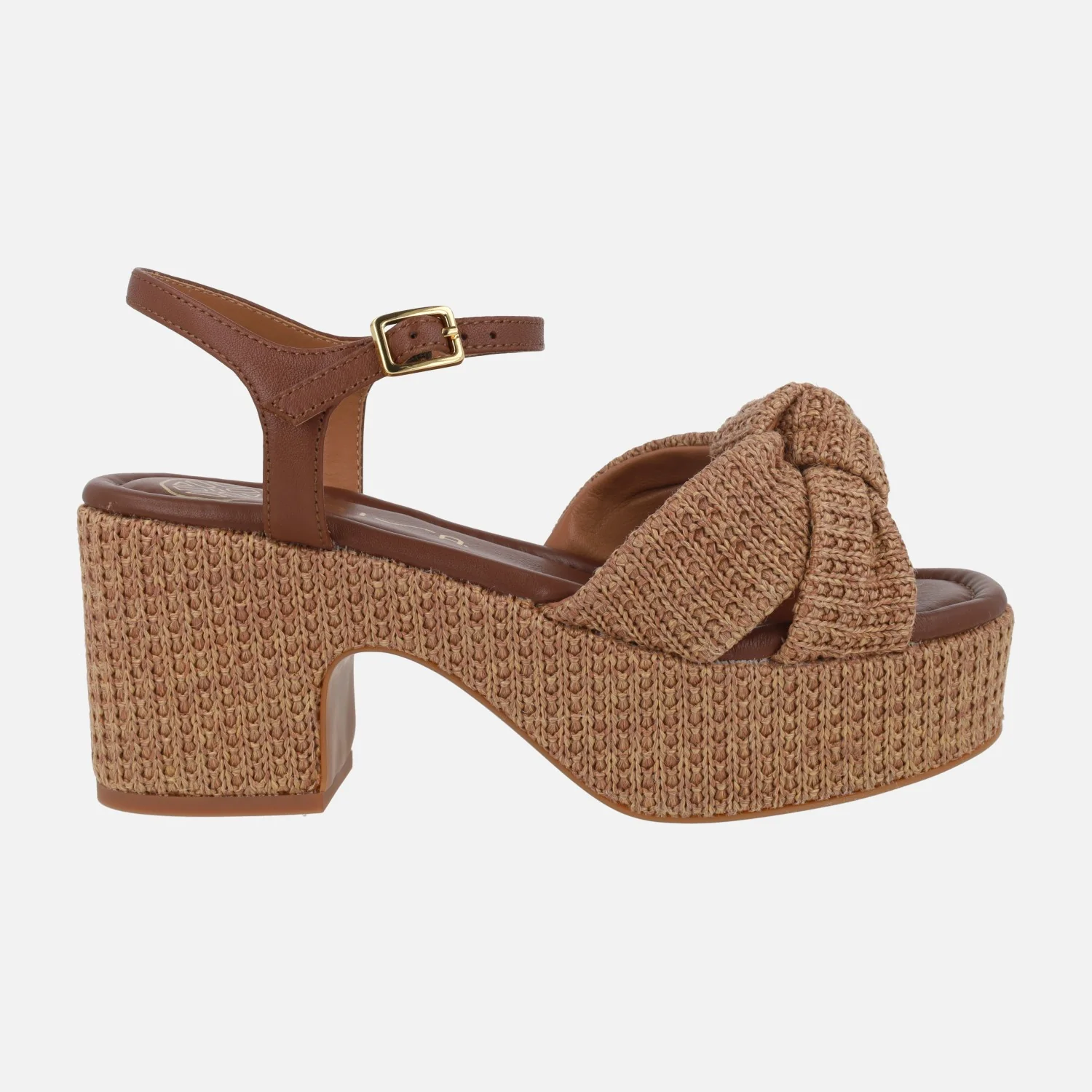 Sandalias Kasidi en tejido rafia con detalle de nudo - Image 7