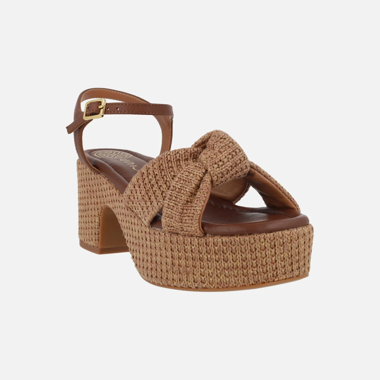 Sandalias Kasidi en tejido rafia con detalle de nudo - Image 8