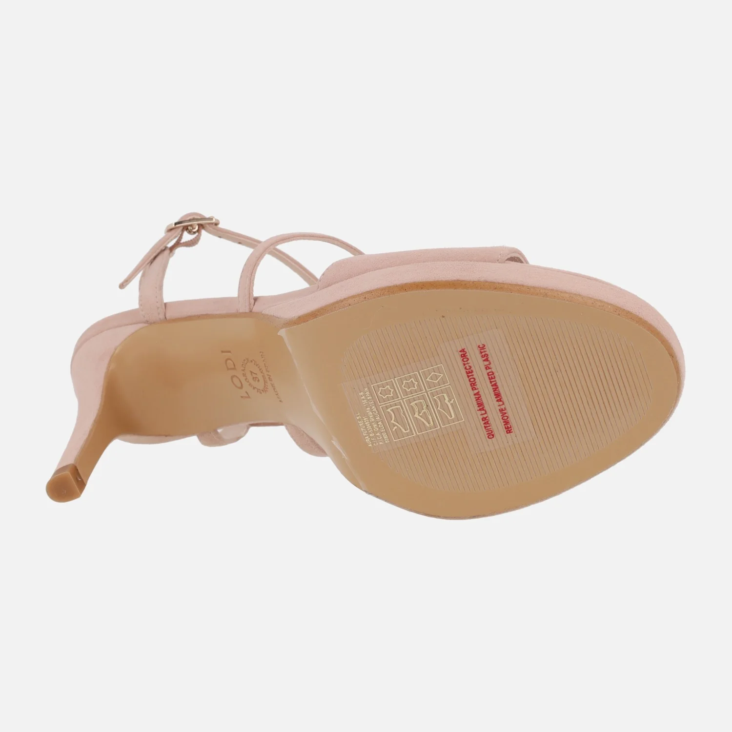 Sandalias Lasarate en ante nude - Image 6