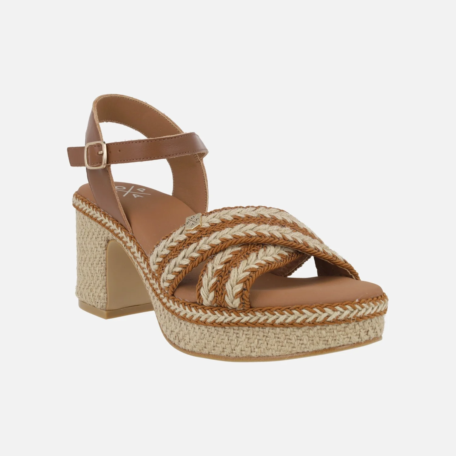Sandalias Melia con tacón y plataforma de yute - Image 2
