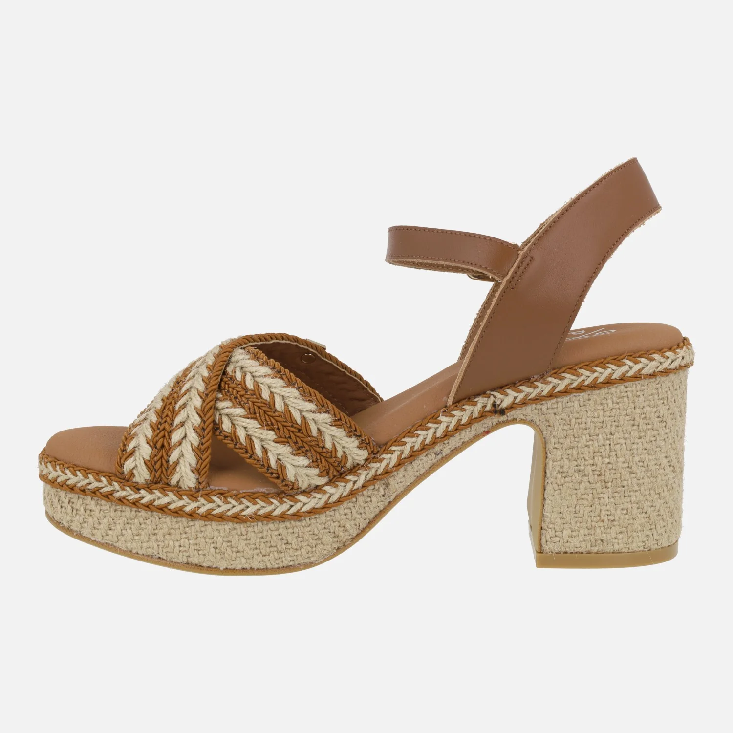 Sandalias Melia con tacón y plataforma de yute - Image 3