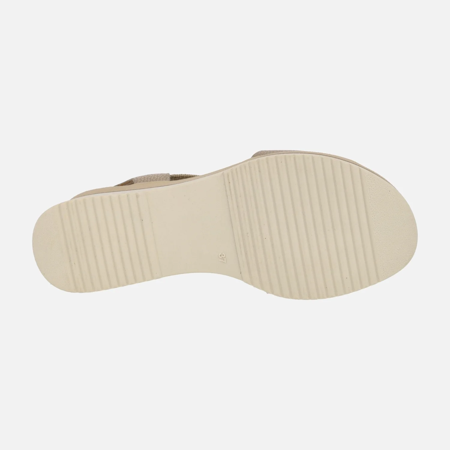 Sandalias metalizadas con cuña y adorno circular - Image 6