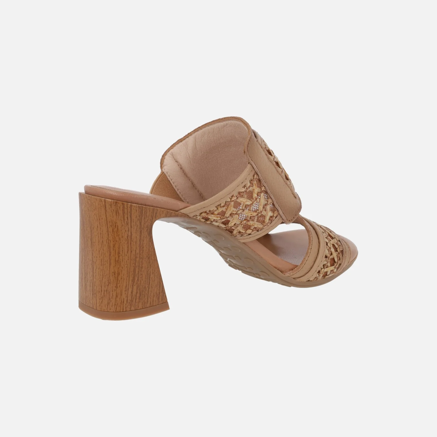 Sandalias mules destalonadas Orquidea en piel y rafia - Image 16