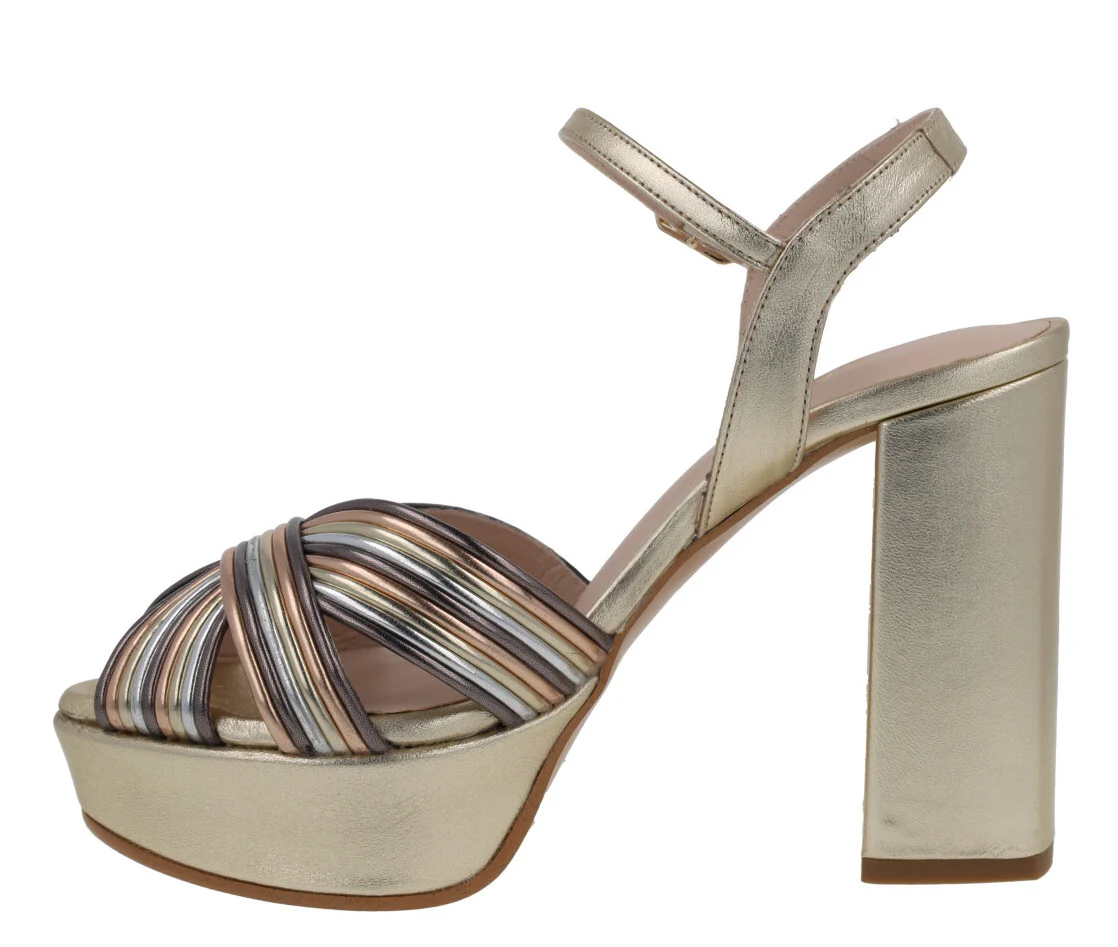 Sandalias multicolor con plataforma para mujer Titur - Image 3