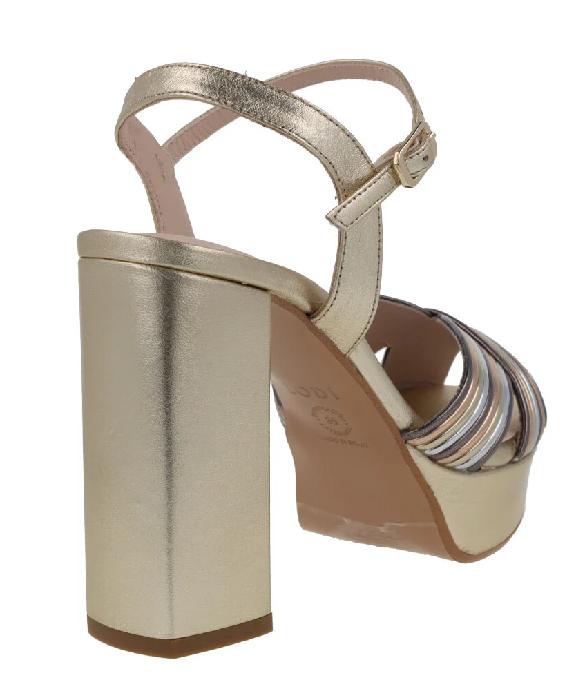 Sandalias multicolor con plataforma para mujer Titur - Image 4