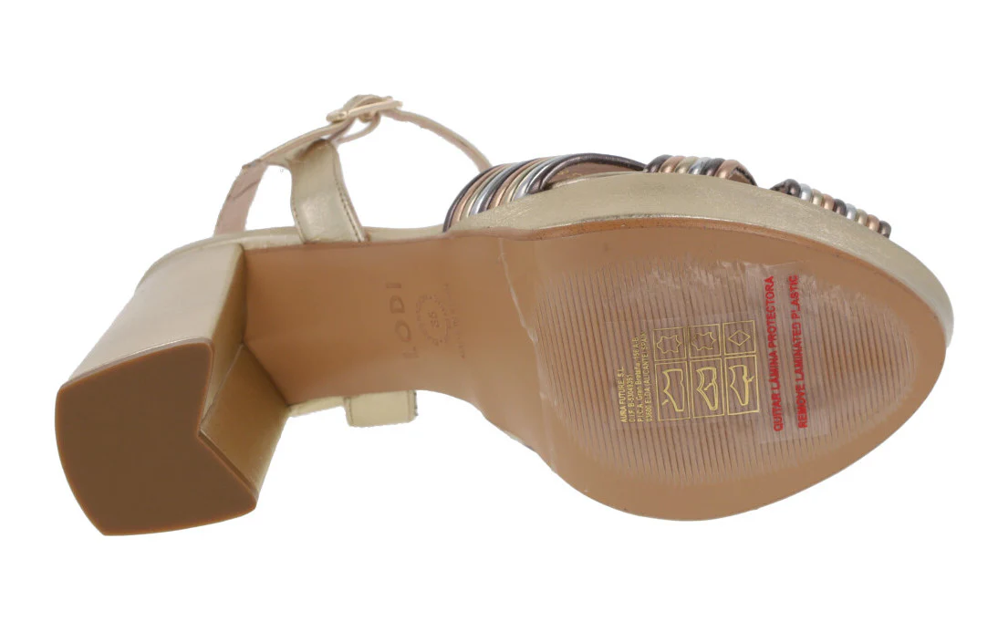 Sandalias multicolor con plataforma para mujer Titur - Image 5