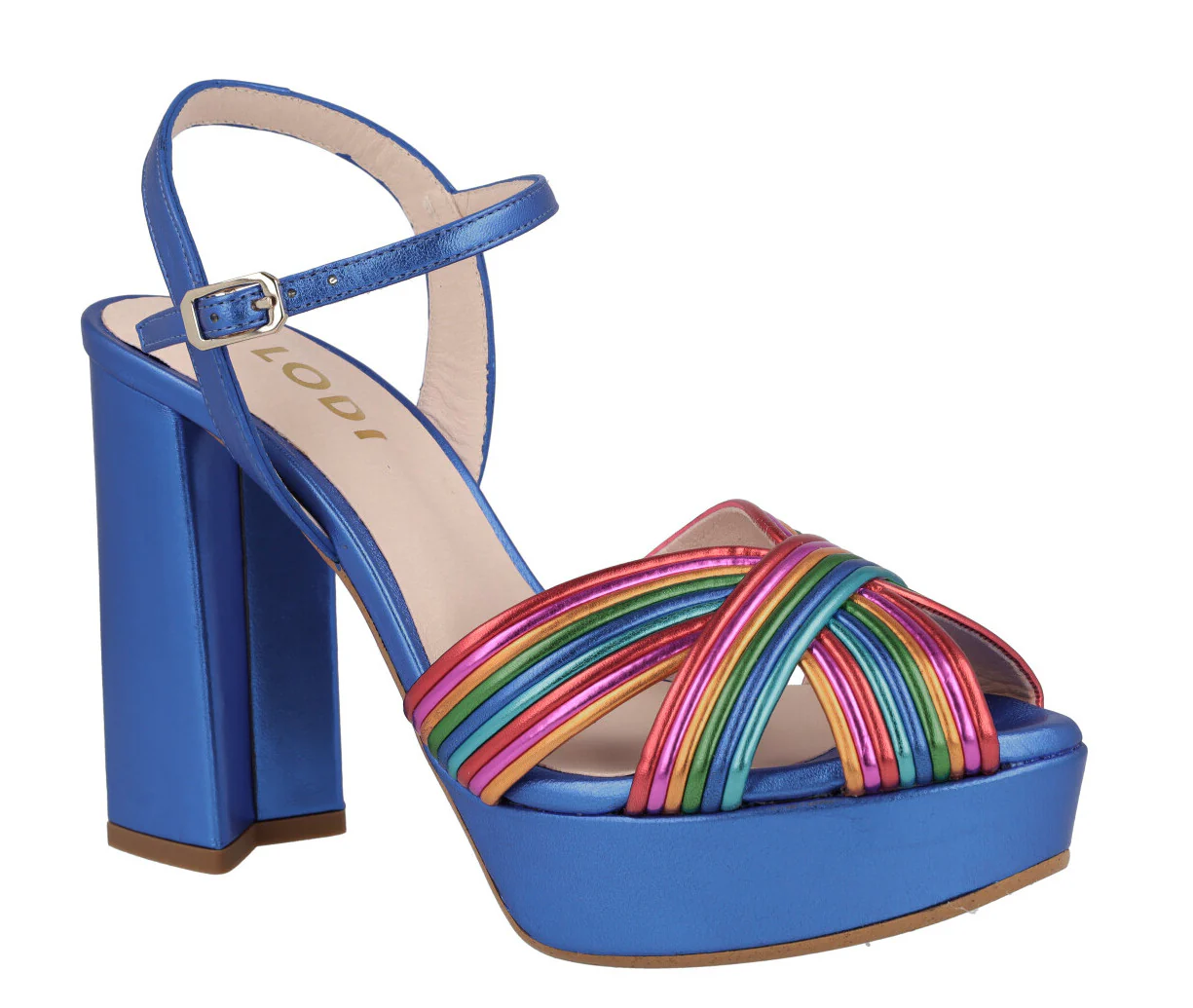 Sandalias multicolor con plataforma para mujer Titur - Image 6