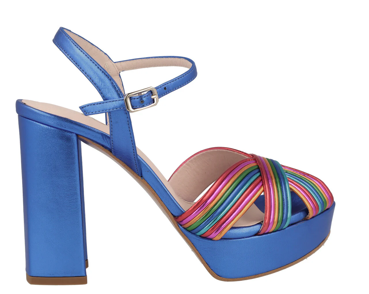 Sandalias multicolor con plataforma para mujer Titur - Image 7