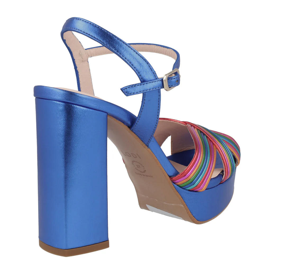 Sandalias multicolor con plataforma para mujer Titur - Image 9