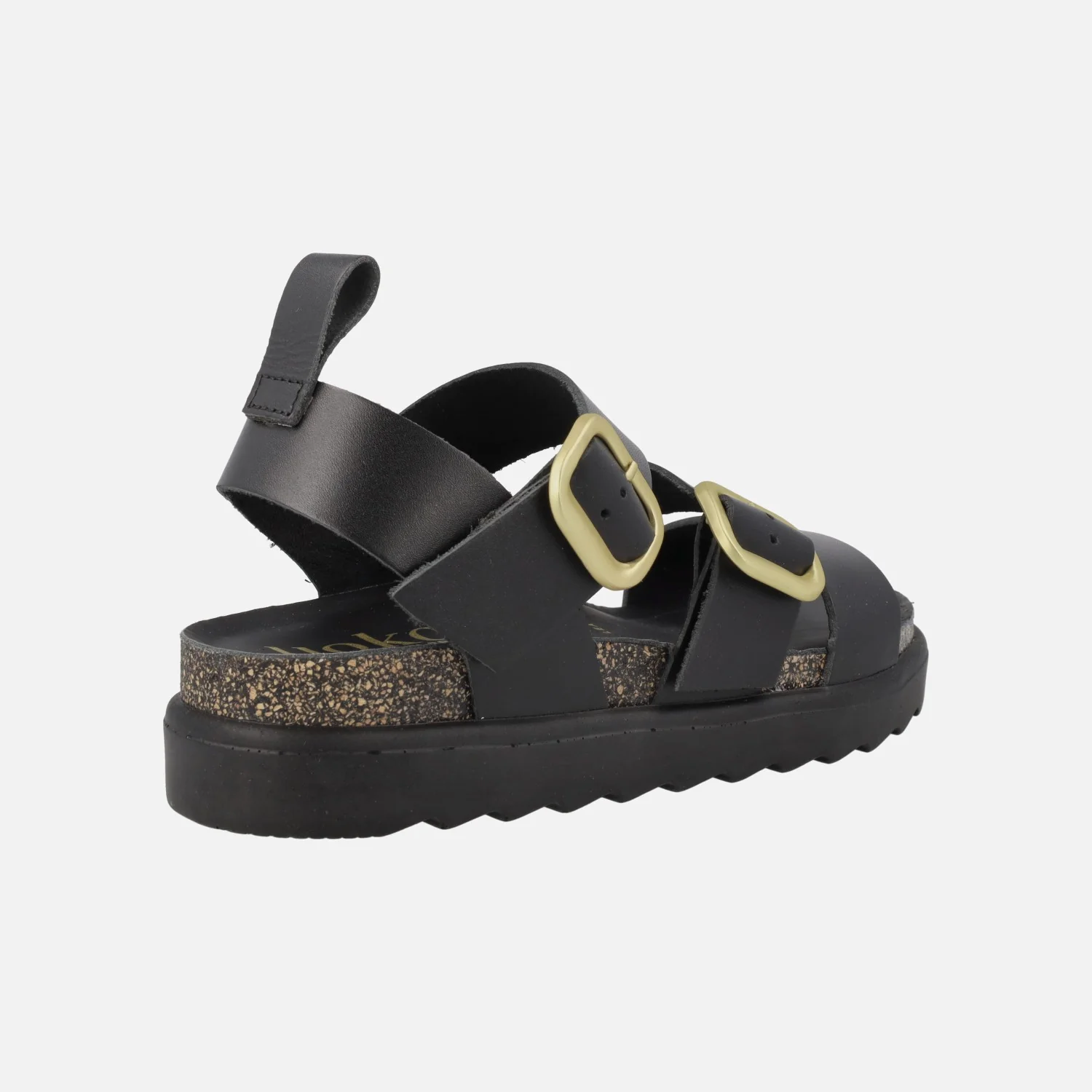 Sandalias negras con hebillas doradas Tunez 127 - Image 3