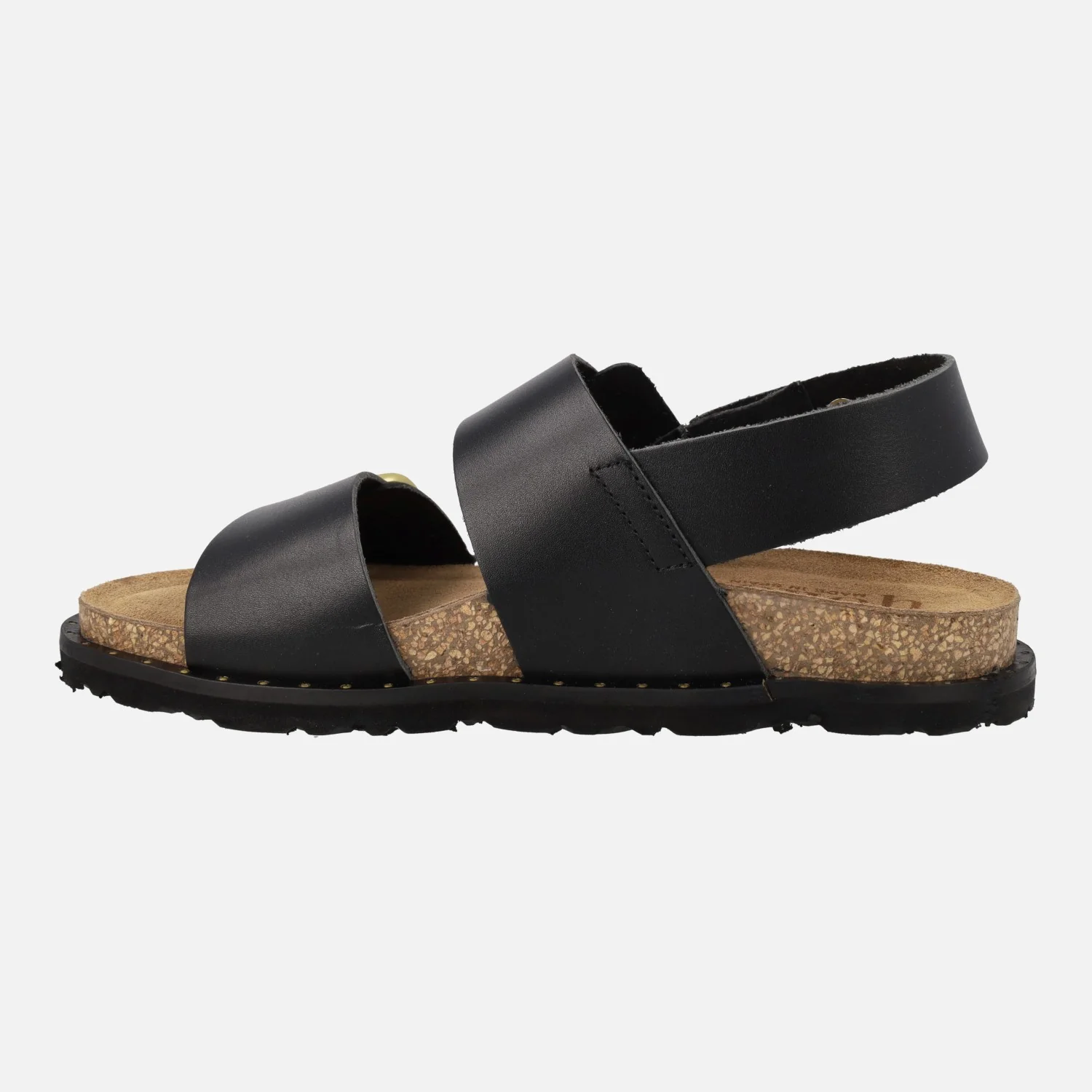 Sandalias negras con hebillas doradas y tira al talón Bolus 252 - Image 4