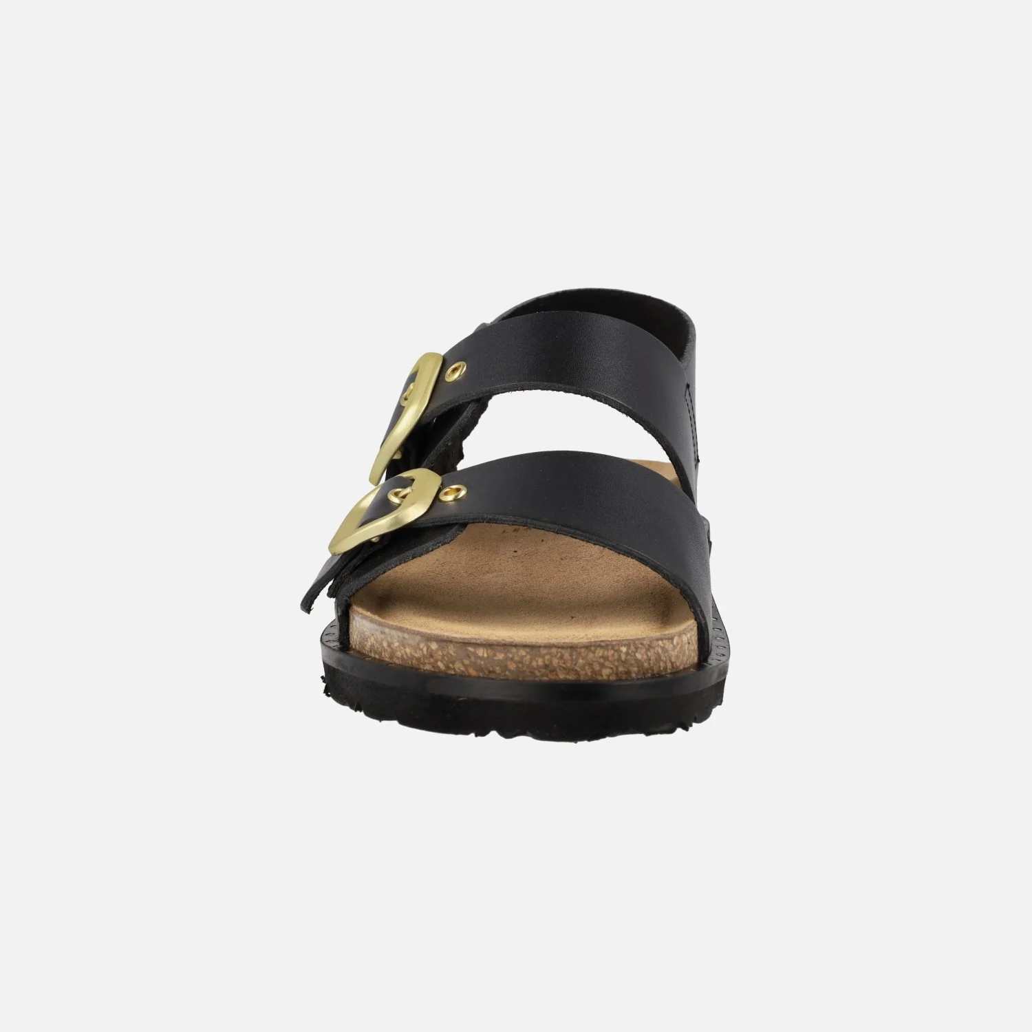 Sandalias negras con hebillas doradas y tira al talón Bolus 252 - Image 5