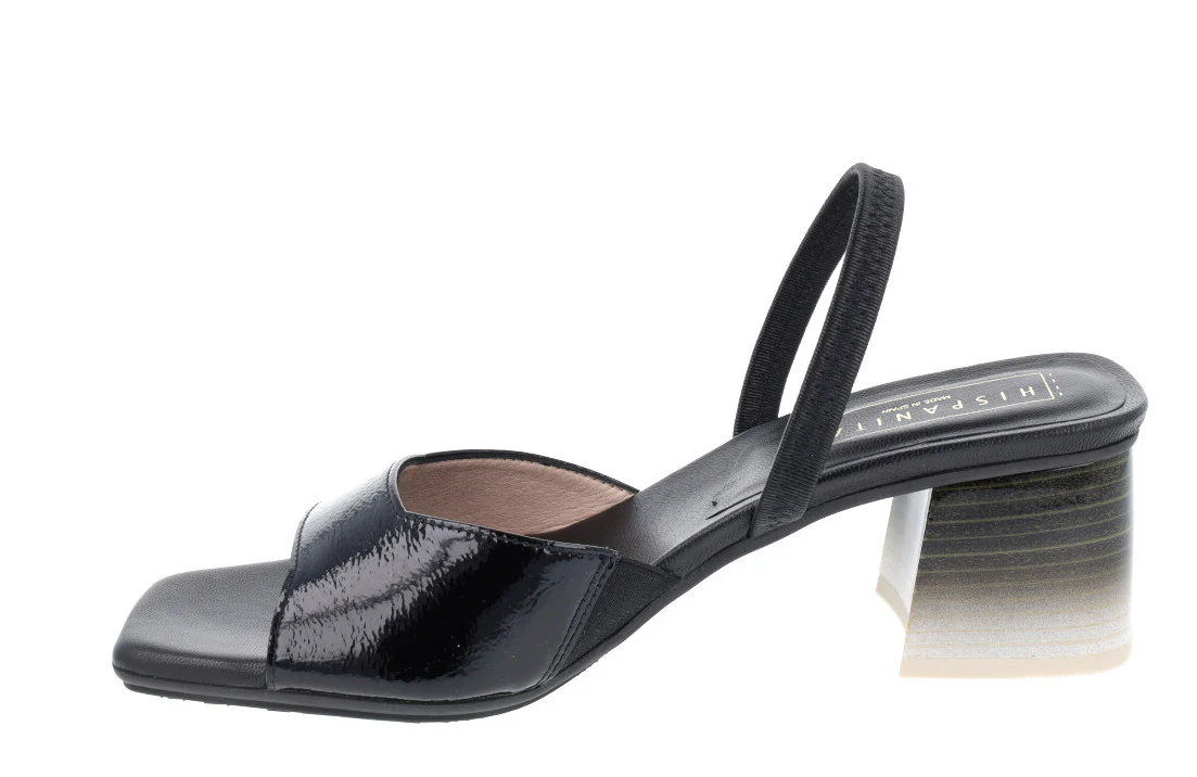 Sandalias de charol con tacón difuminado bicolor - Image 3