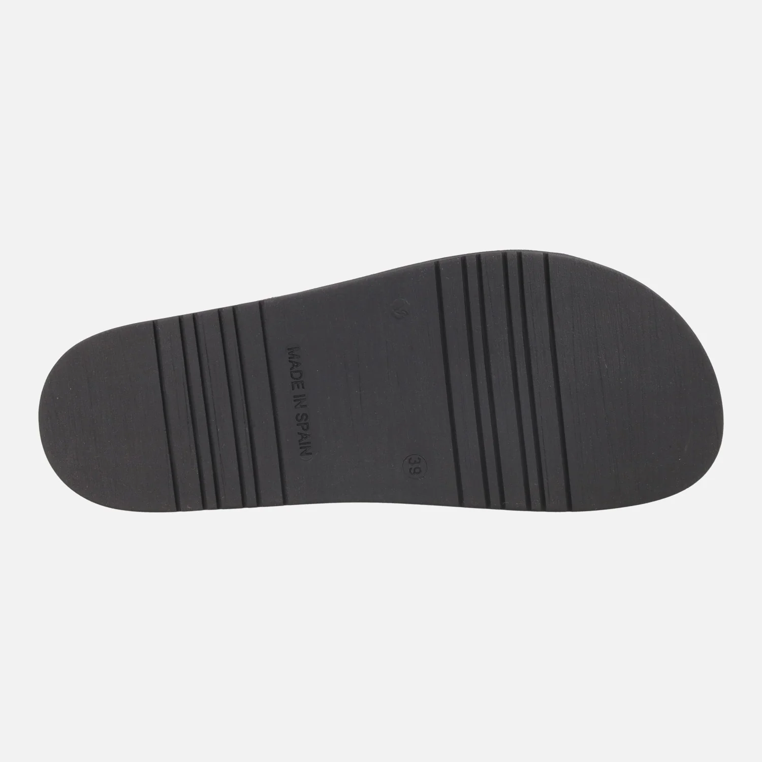 Sandalias negras de piel con hebillas y tachas doradas - Image 6