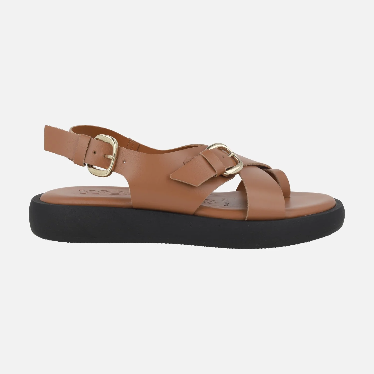 Sandalias negras de piel con pieza para dedo y hebillas Horizon 32 - Image 7