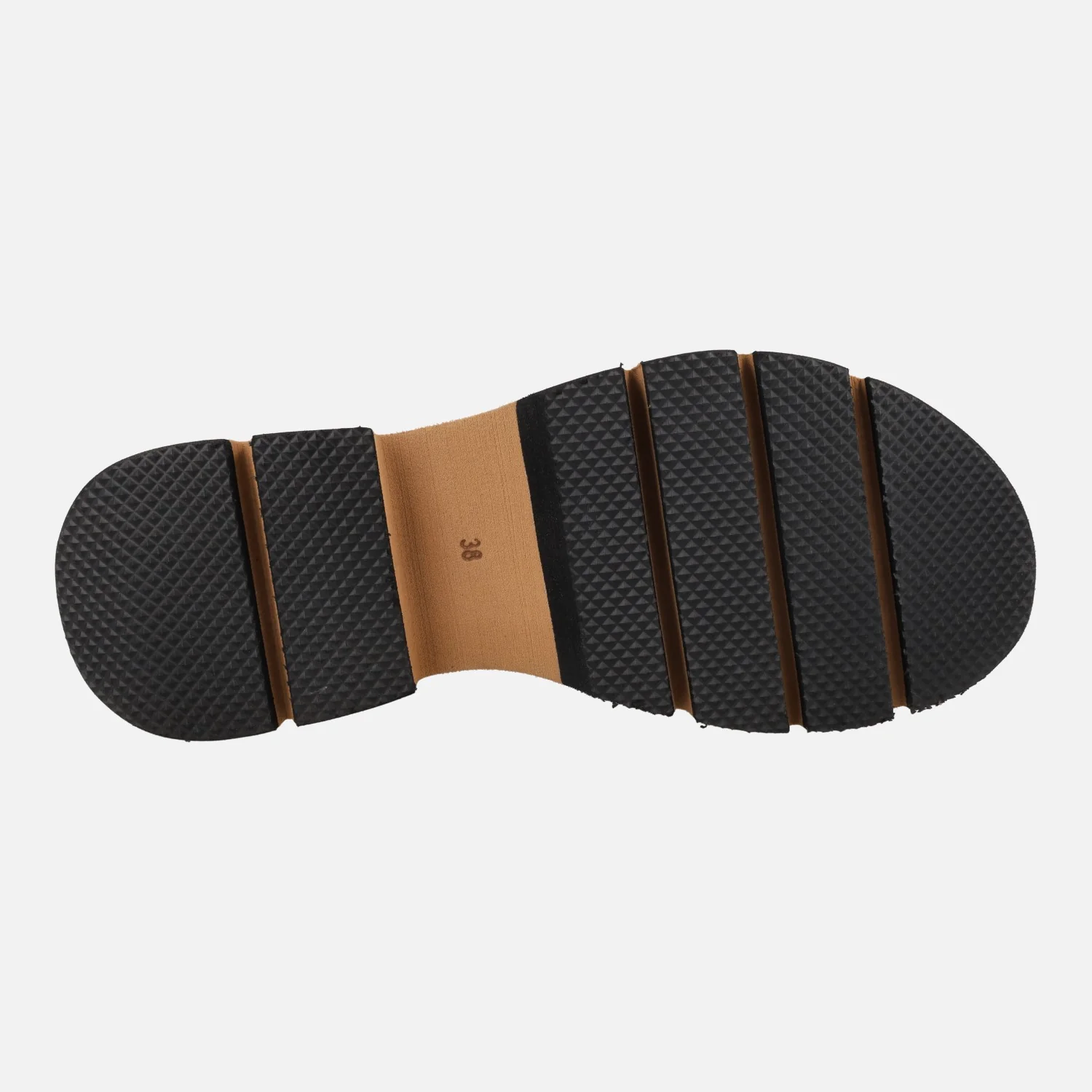Sandalias negras de piel con piso tricolor Zanzibar - Image 6
