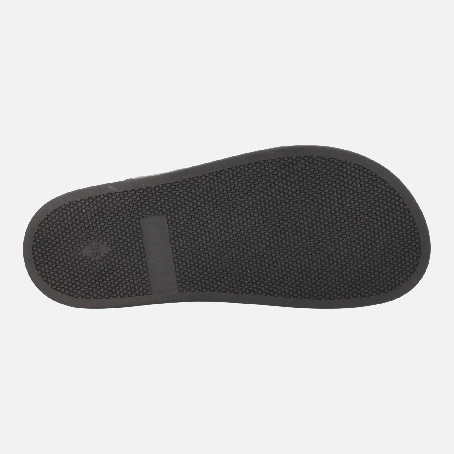 Sandalias negras de piel Isabela con adorno metálico dorado - Image 6
