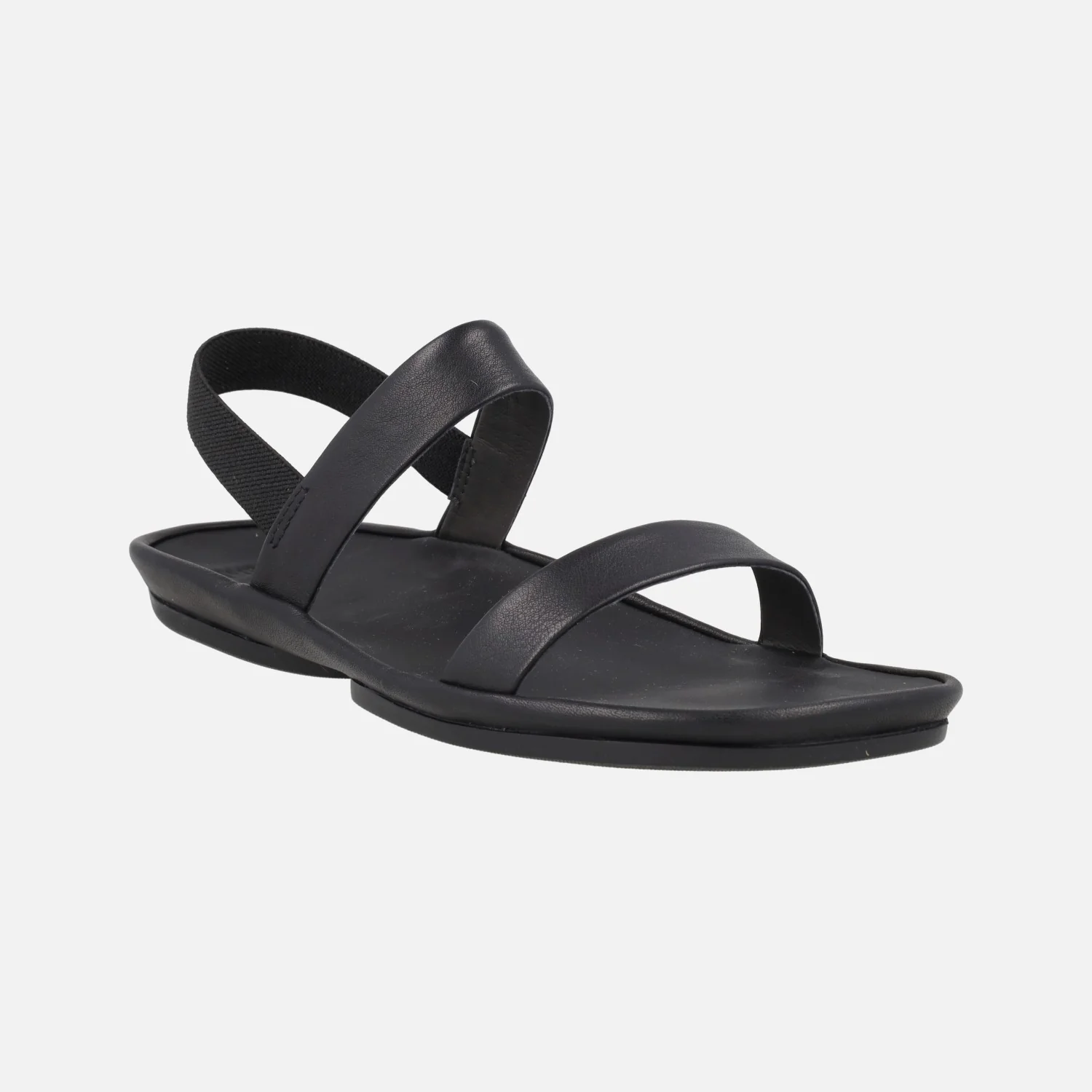 Sandalias negras de piel Right Isla - Image 2