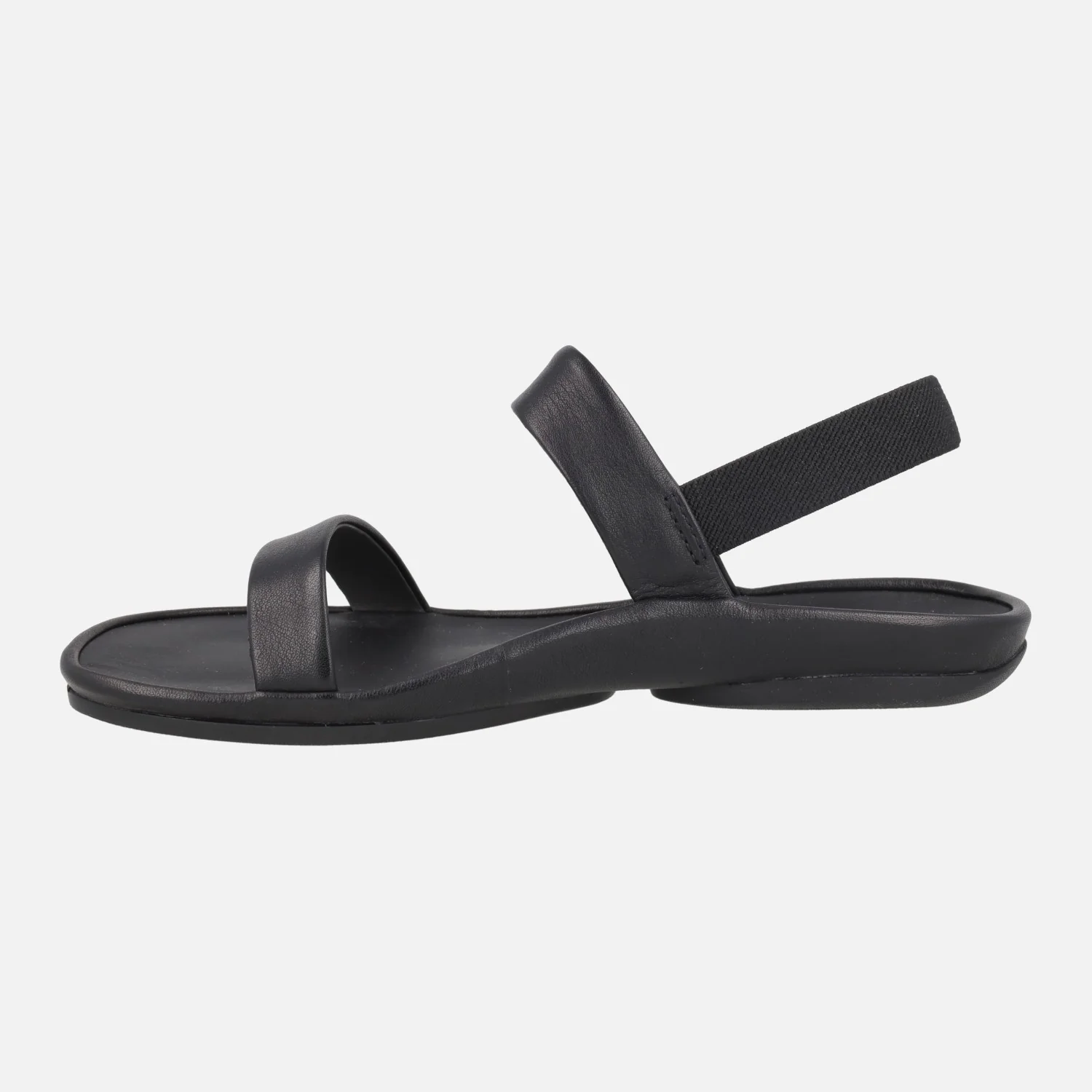 Sandalias negras de piel Right Isla - Image 3