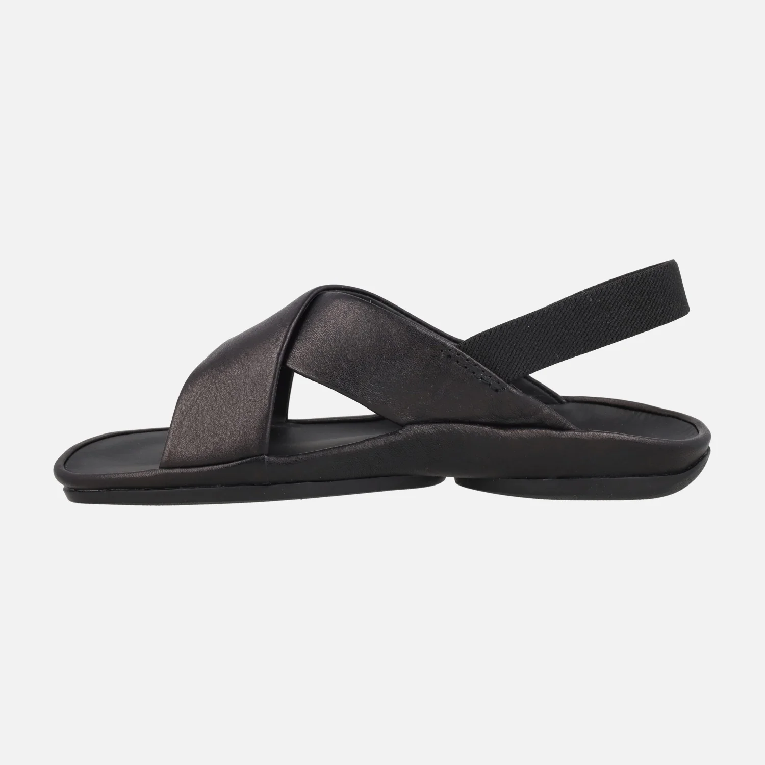 Sandalias negras de piel Right Isla - Image 3