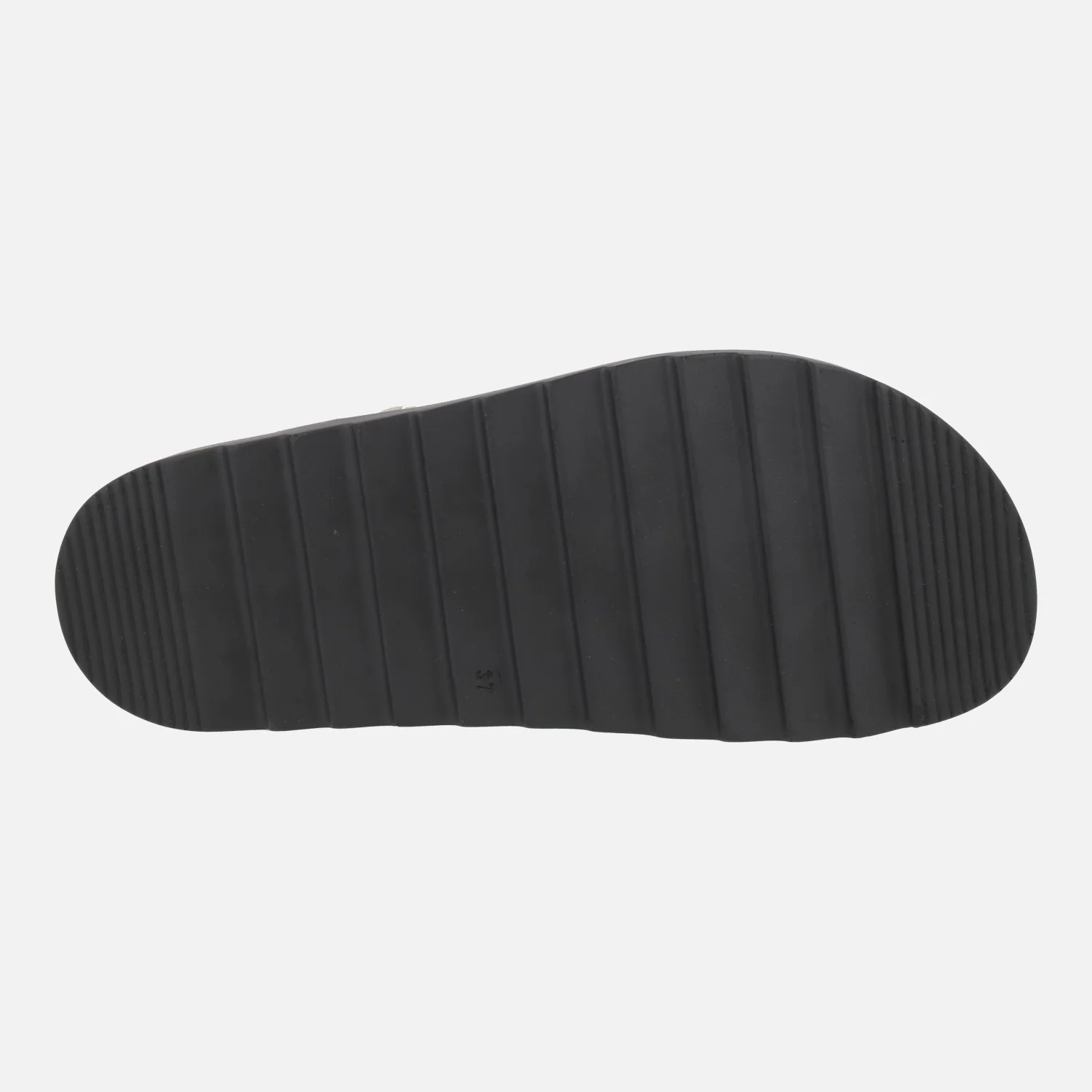 Sandalias negras de piel Tunez-107 Negro - Image 6