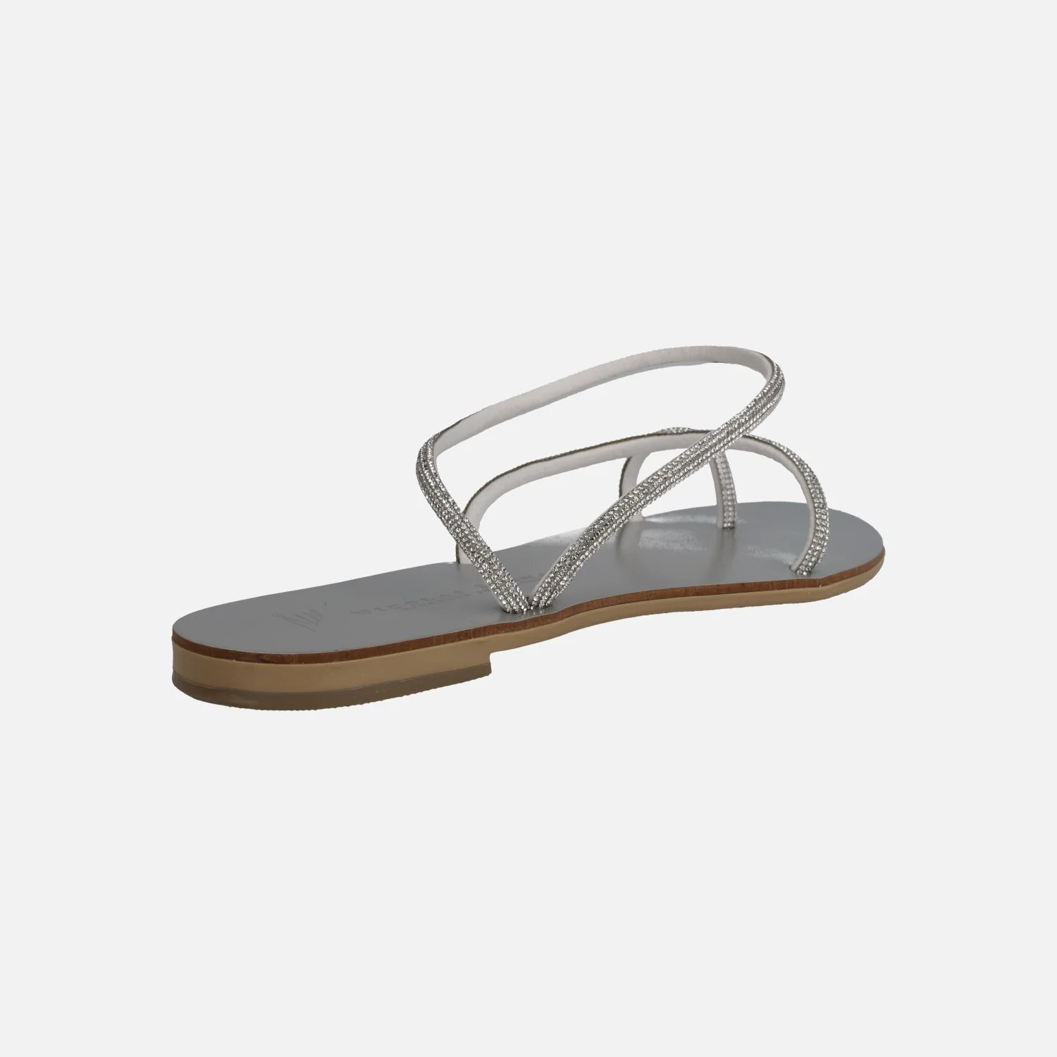 Sandalias planas con tiras de strass 63-TCM Nicolas Lainas - Image 10