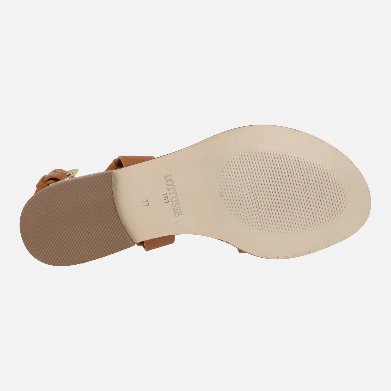 Sandalias Nylo en piel cuero con tira al talón - Image 5