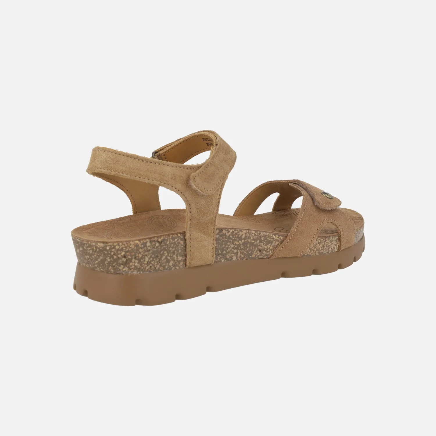Sandalias para mujer en piel velour Sulia con cierre de velcros - Image 5