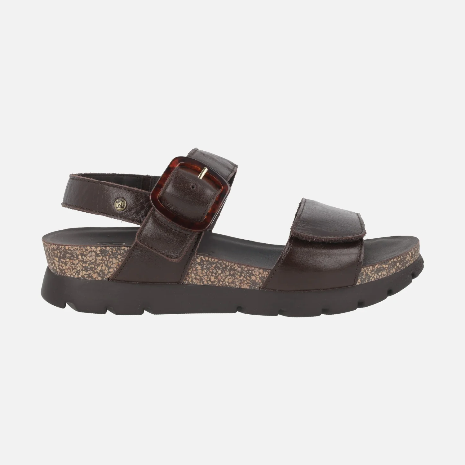 Sandalias para mujer Panama jack Sara en piel napa marrón