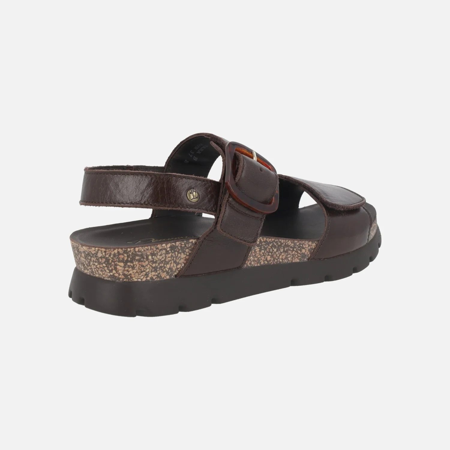 Sandalias para mujer Panama jack Sara en piel napa marrón - Image 4