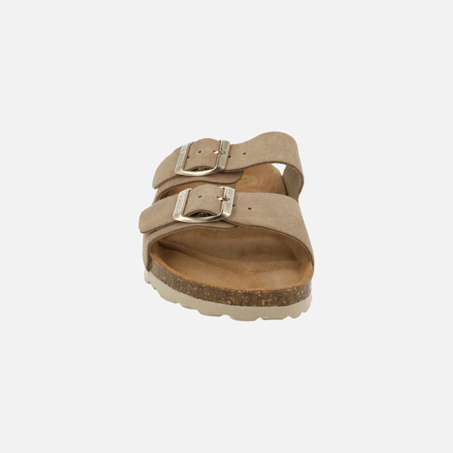 Sandalias para mujer planta bio en serraje con dos hebillas - Image 5