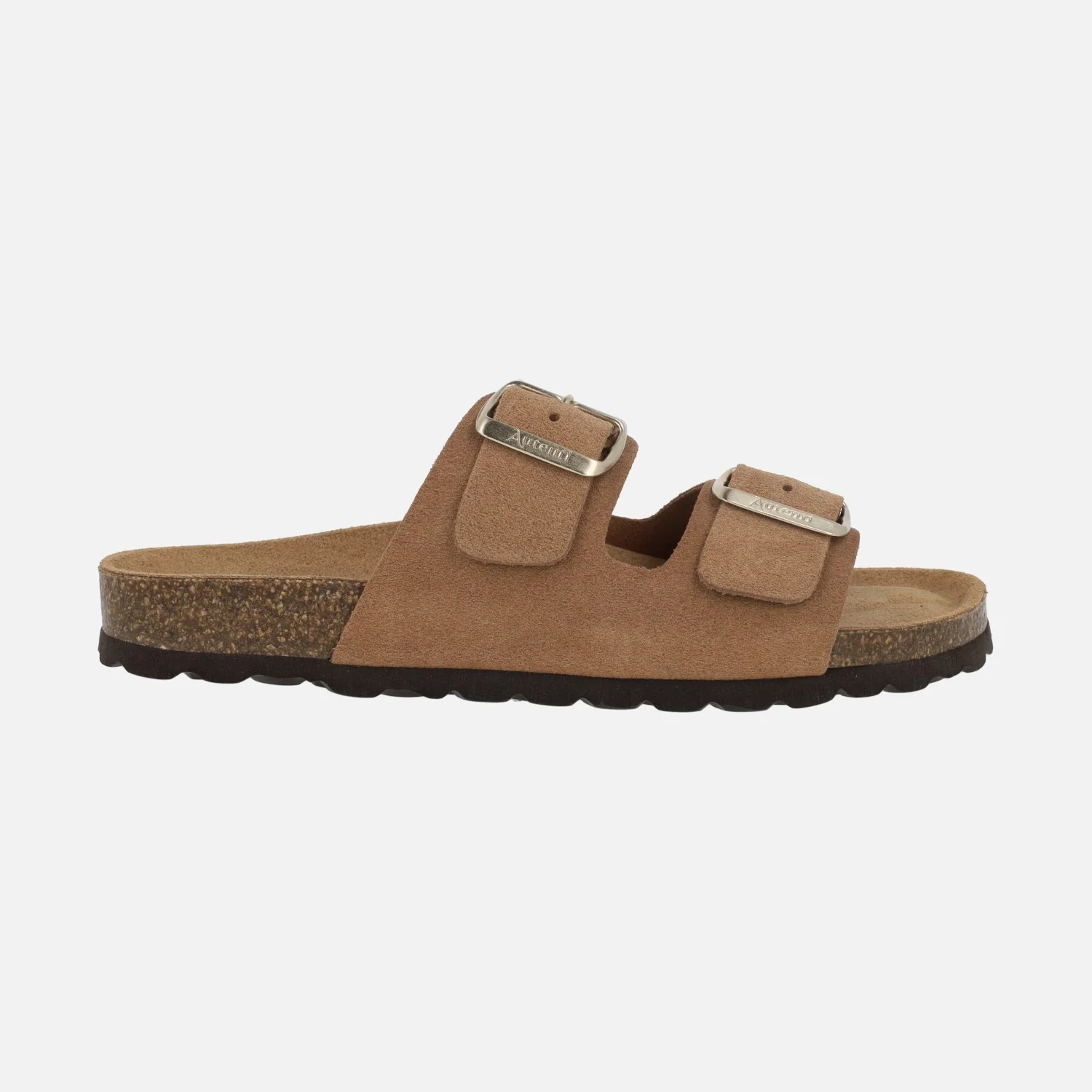 Sandalias para mujer planta bio en serraje con dos hebillas - Image 7