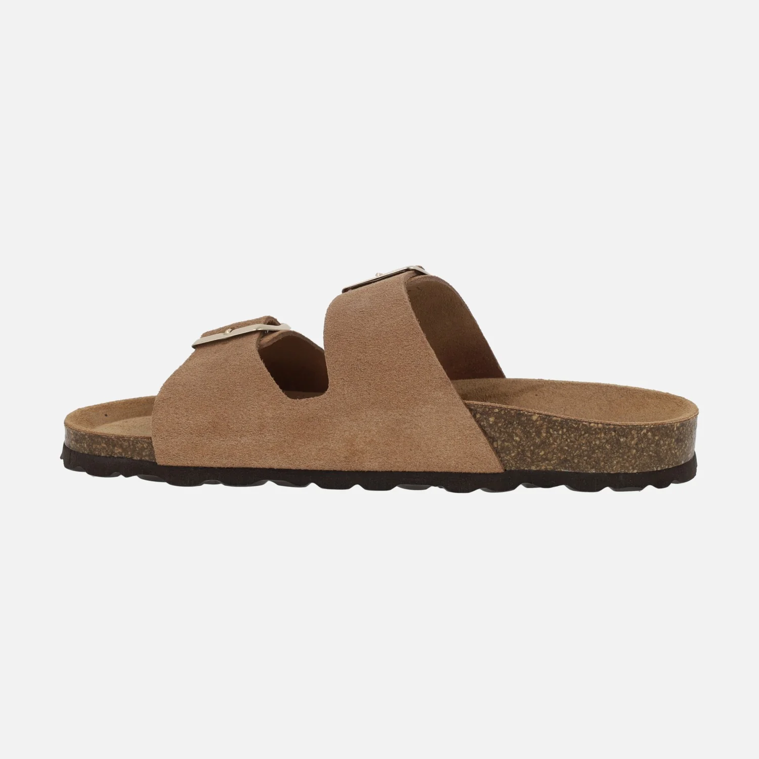 Sandalias para mujer planta bio en serraje con dos hebillas - Image 9
